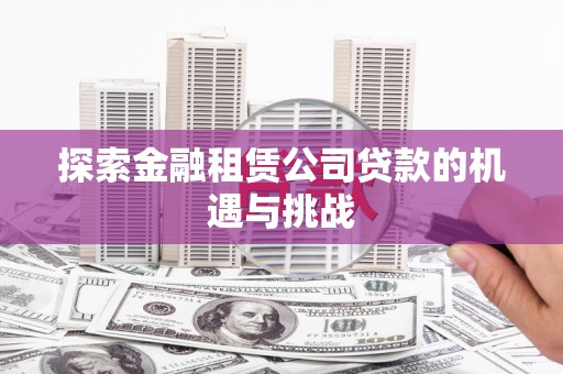 凤林探索金融租赁公司贷款的机遇与挑战