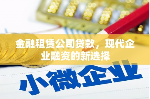 凤林金融租赁公司贷款，现代企业融资的新选择