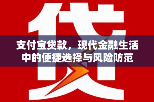 凤林支付宝贷款，现代金融生活中的便捷选择与风险防范