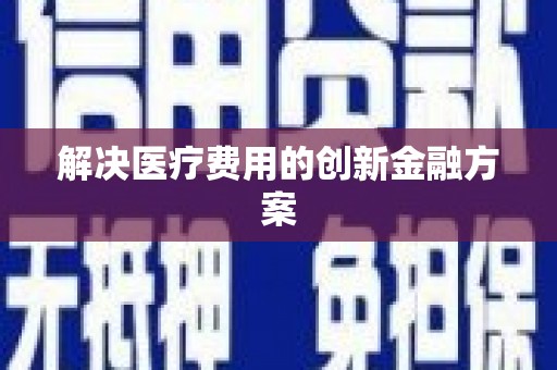 凤林解决医疗费用的创新金融方案