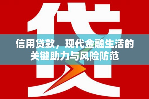 凤林信用贷款，现代金融生活的关键助力与风险防范