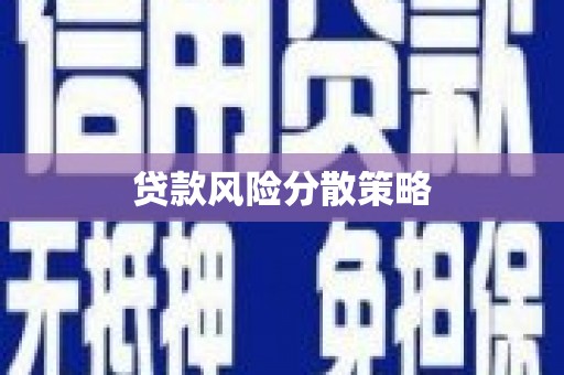 凤林贷款风险分散策略