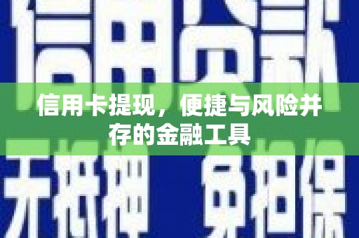 凤林信用卡提现，便捷与风险并存的金融工具